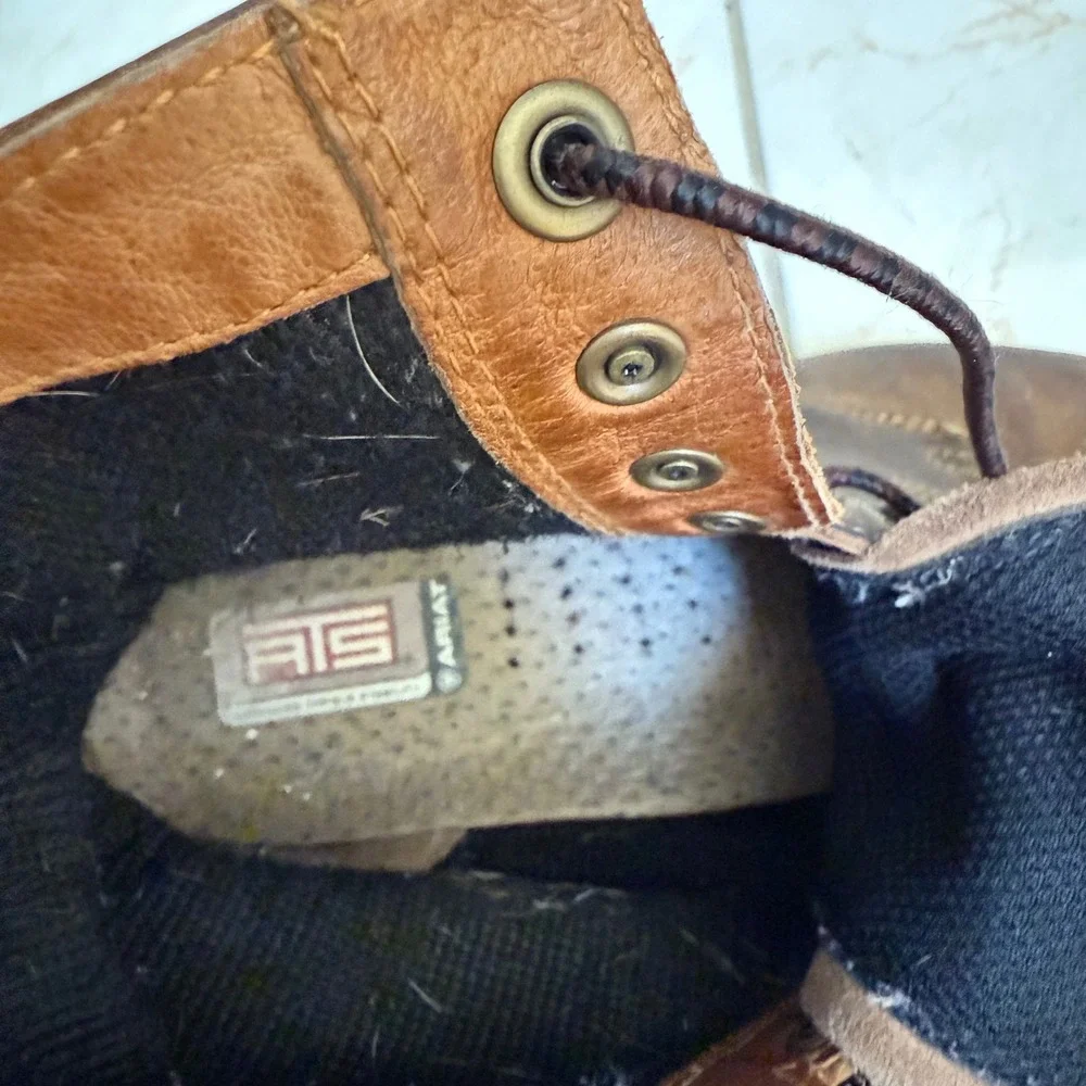 Sperry Top Sider‎ Women's Boots Duck Boots Tan Leather Black Rubber Size 6.5